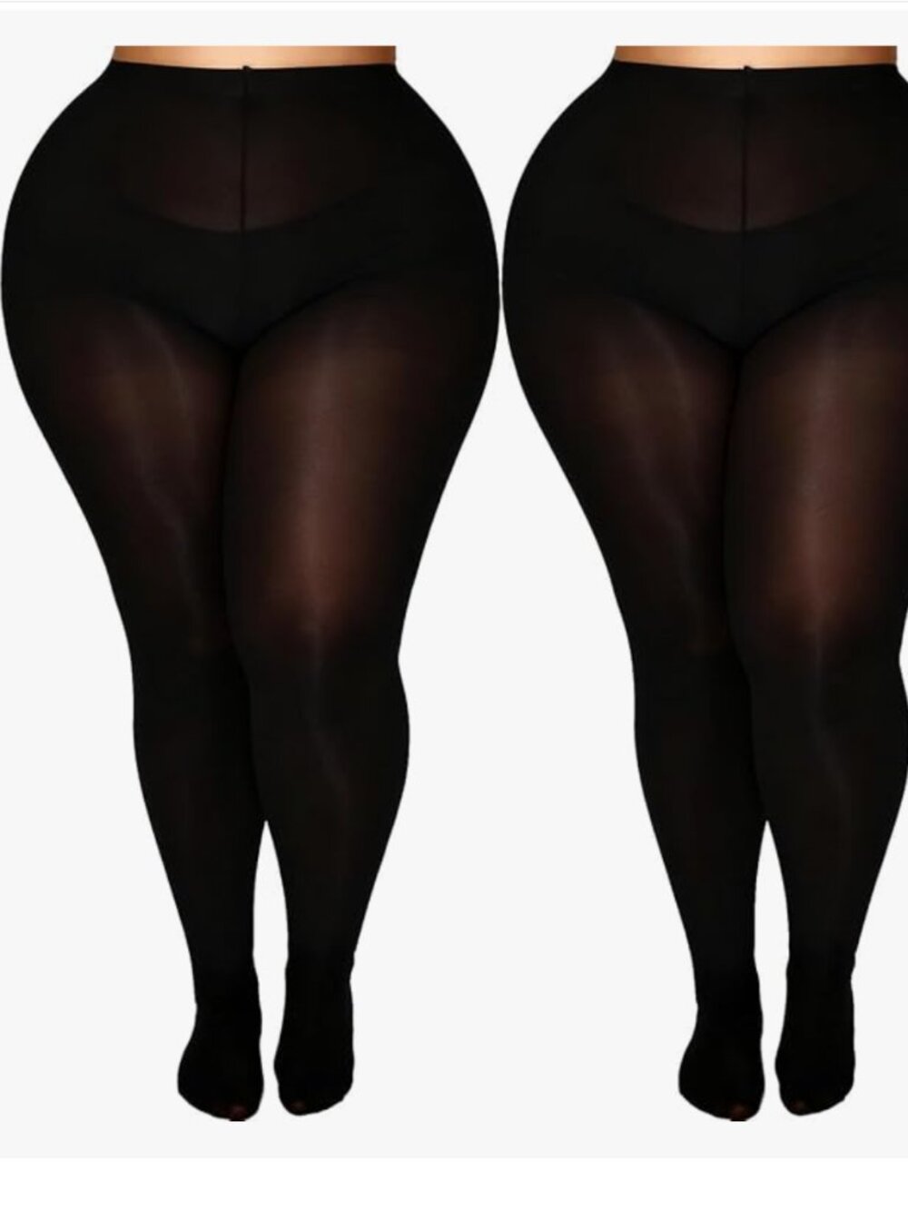 Plus Size Tights 2 Pairs